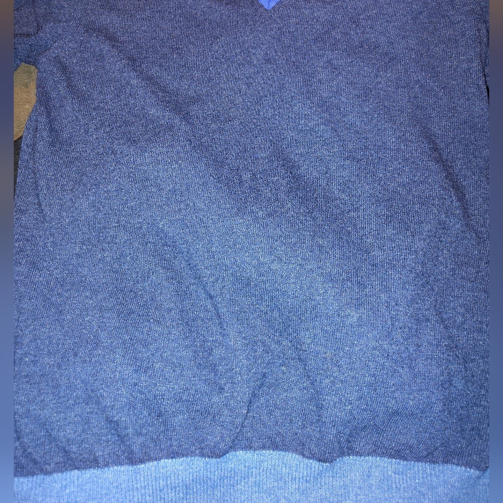 Cashmer Italy Wool Sweater, Women, V-neck, Blue, Soft, Lightweight, S - Picture 8 of 10